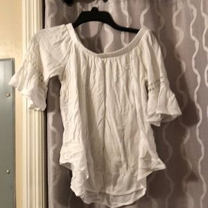 White off the shoulder top